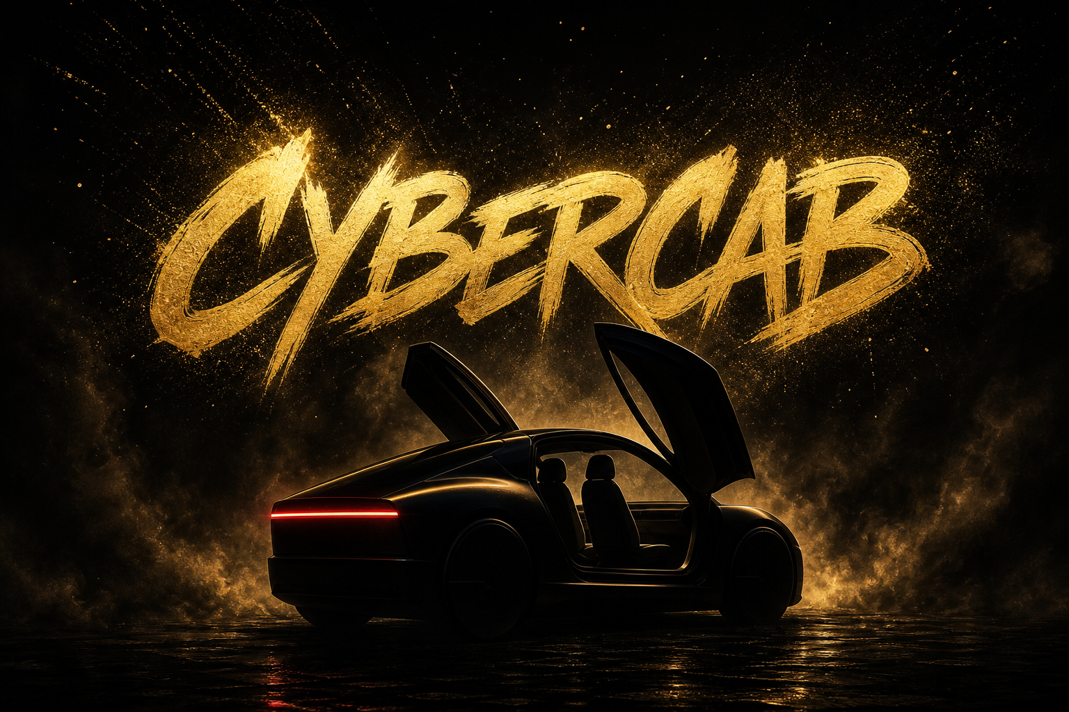 Cybercab event — tap to open the Tesla sweepstakes page